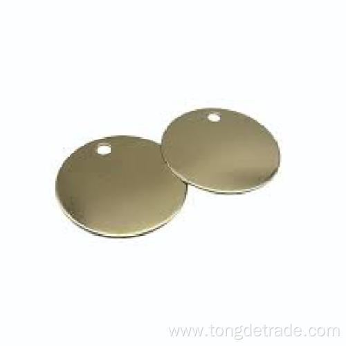 Galvanized steel round shape metal stamped plated disk